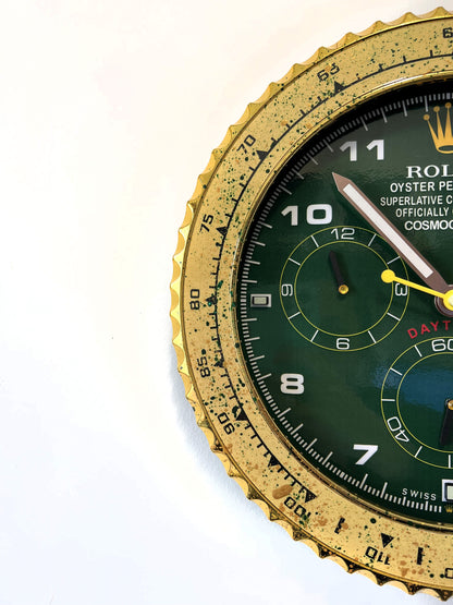 Orologio Day Green Gold Custom da muro