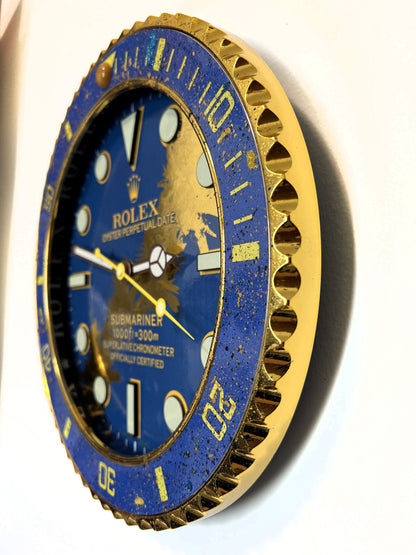 Orologio Submariner Deep Blue Custom da muro