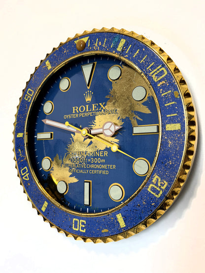 Orologio Submariner Deep Blue Custom da muro