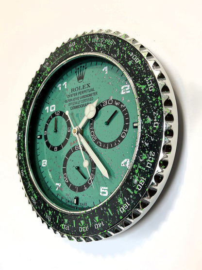 Orologio Day Water Green Custom da muro