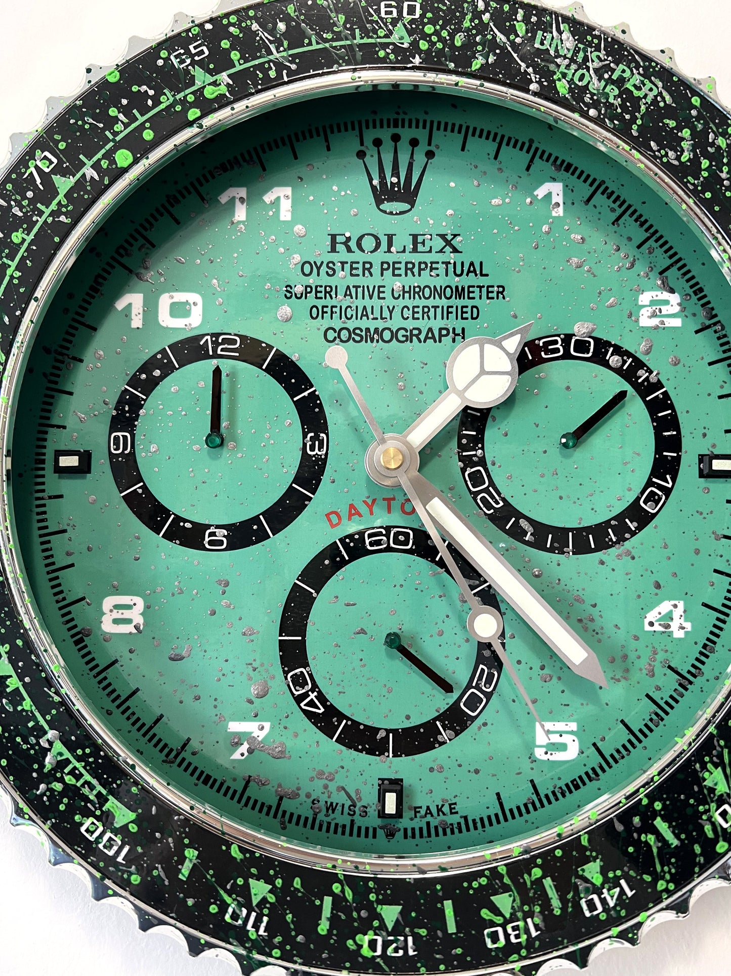 Orologio Day Water Green Custom da muro