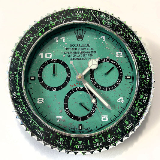 Orologio Day Water Green Custom da muro
