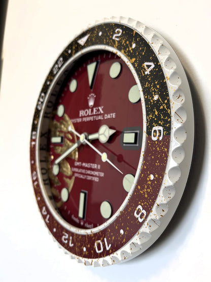Orologio Gmt The Bordeaux World Custom da muro