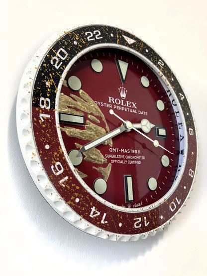 Orologio Gmt The Bordeaux World Custom da muro