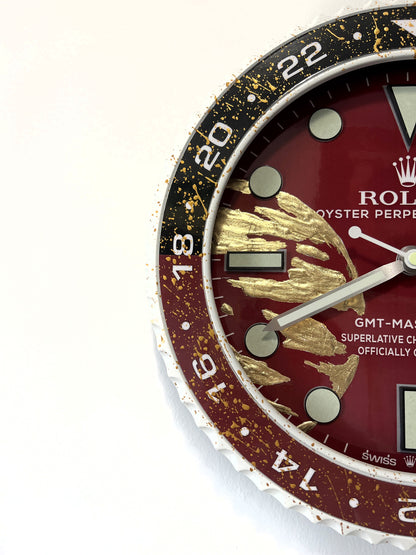 Orologio Gmt The Bordeaux World Custom da muro