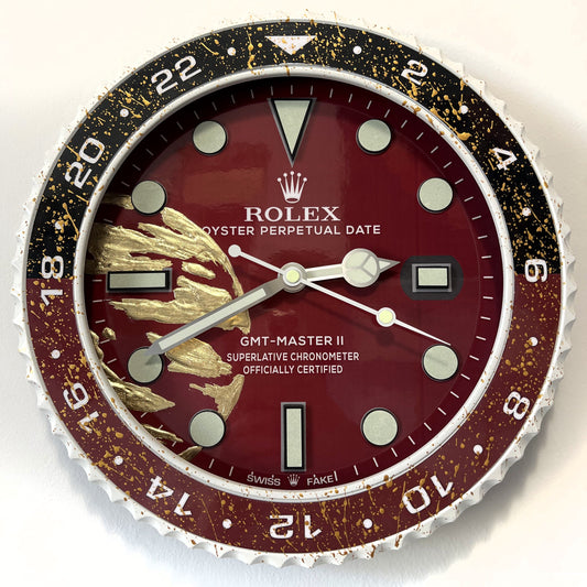 Orologio Gmt The Bordeaux World Custom da muro