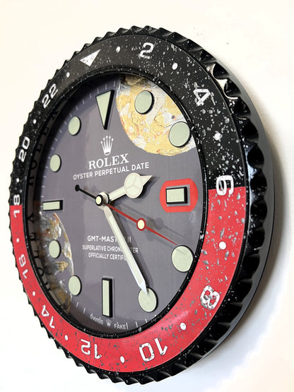 Orologio Gmt The Fake World Custom da muro