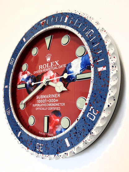 Orologio Submariner French Wave Custom da muro