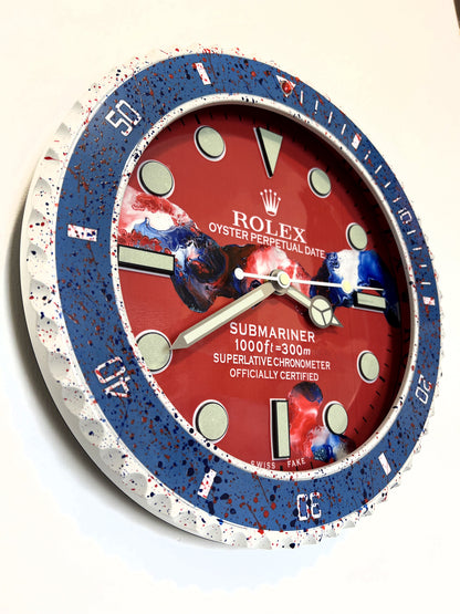 Orologio Submariner French Wave Custom da muro