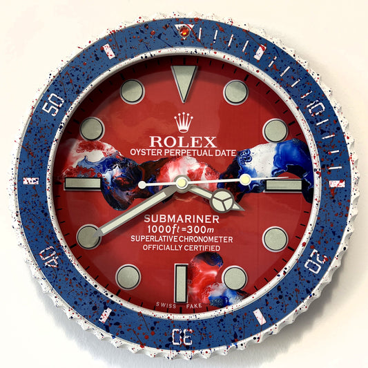 Orologio Submariner French Wave Custom da muro