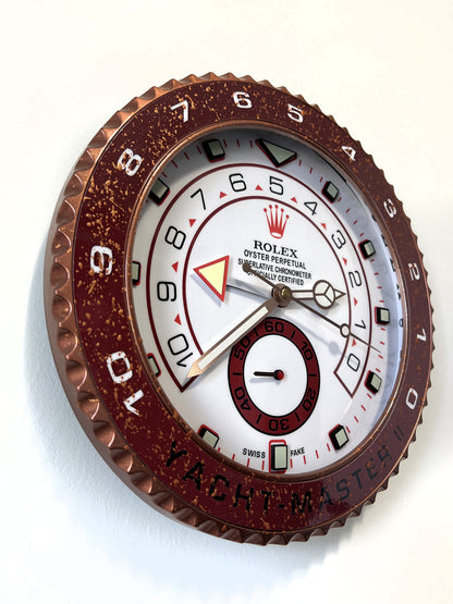 Orologio Yacht-Master II Bordeaux Lake da Custom muro