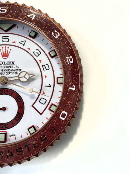 Orologio Yacht-Master II Bordeaux Lake da Custom muro