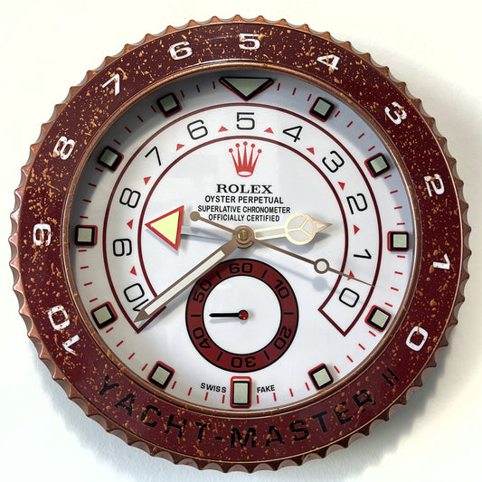 Orologio Yacht-Master II Bordeaux Lake da Custom muro