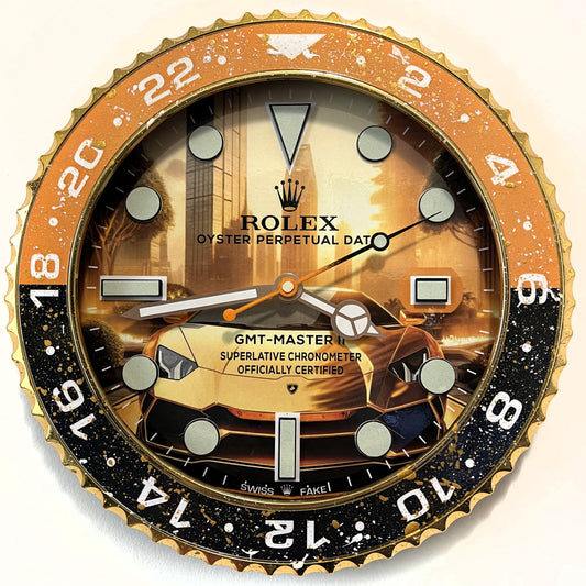 Orologio Gmt The Lambo Custom da muro