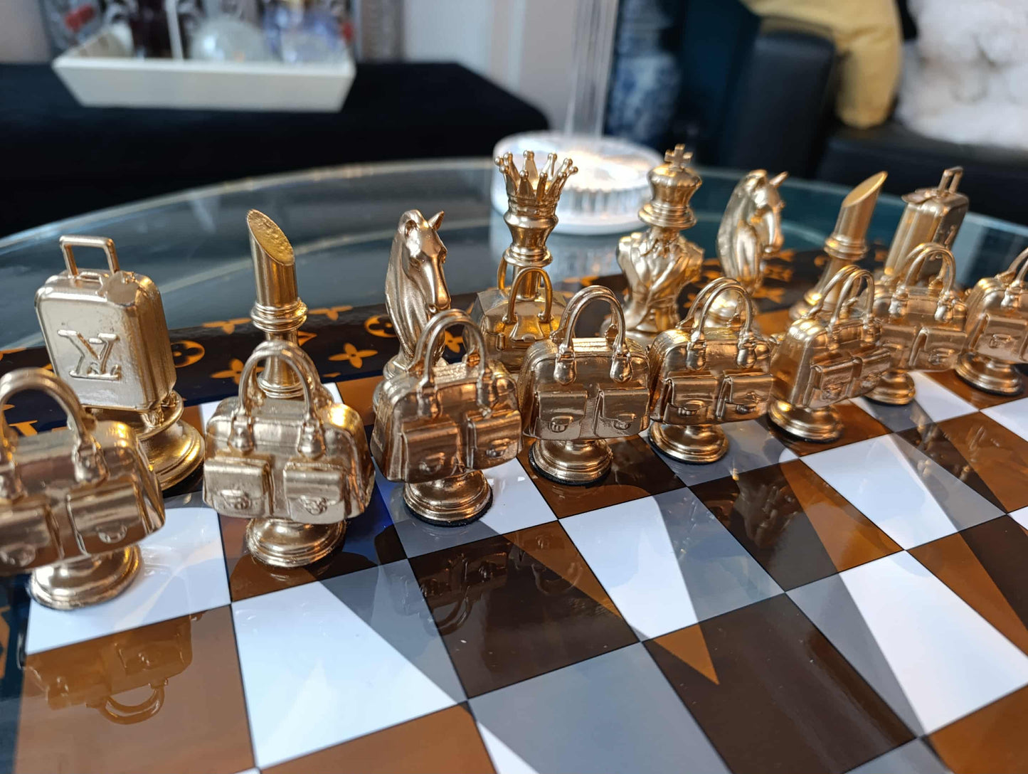 Scacchiera Louis " Pelle Reale" ( Kleiner Artist )