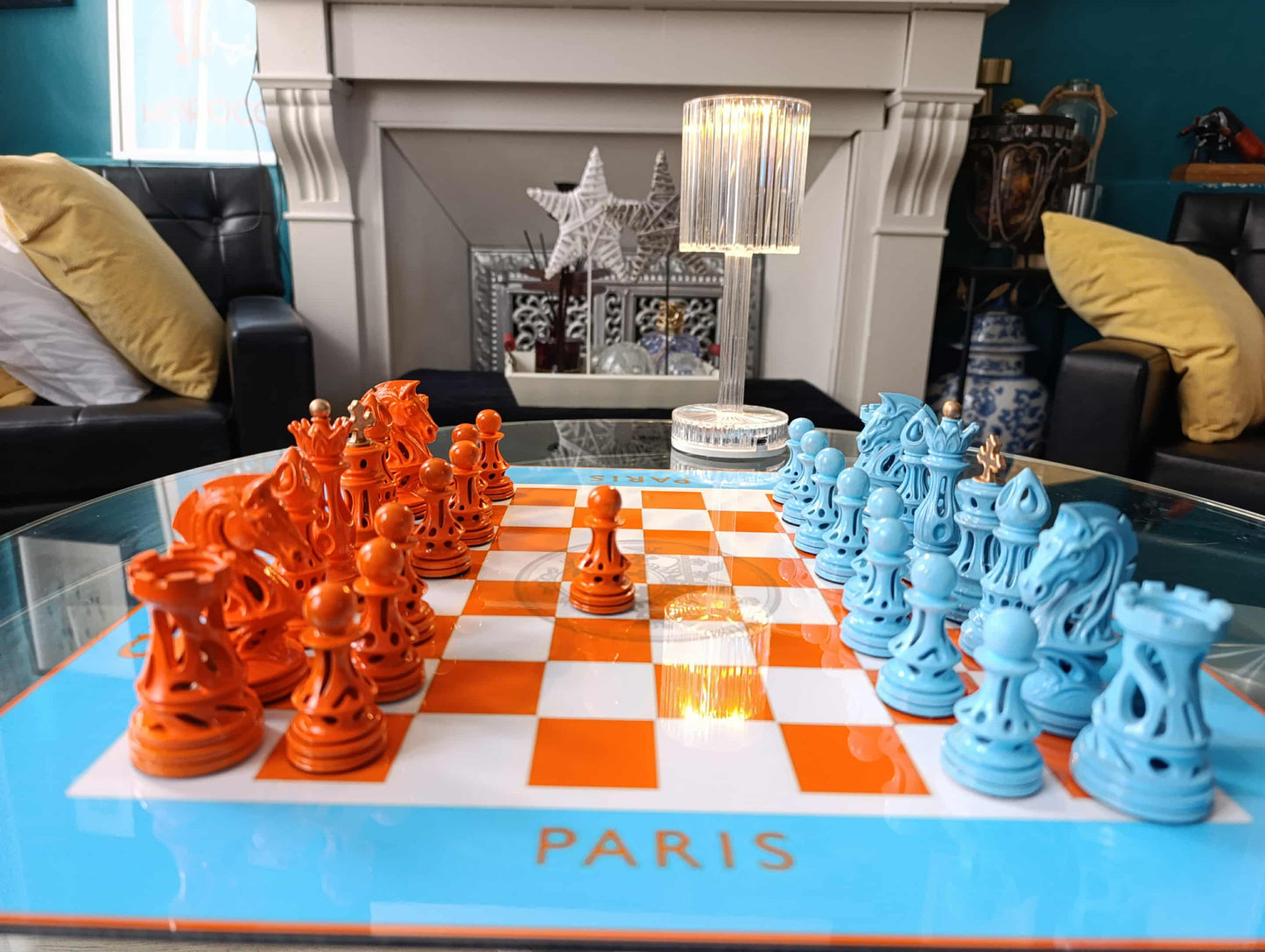 Scacchiera Hermès " Cielo Arancione " ( Kleiner Artist )