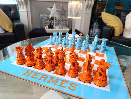 Scacchiera Hermès " Cielo Arancione " ( Kleiner Artist )