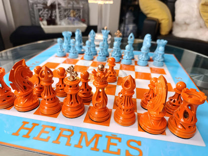 Scacchiera Hermès " Cielo Arancione " ( Kleiner Artist )