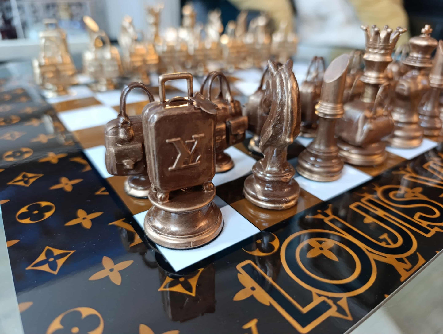 Scacchiera Louis " Pelle Reale" ( Kleiner Artist )