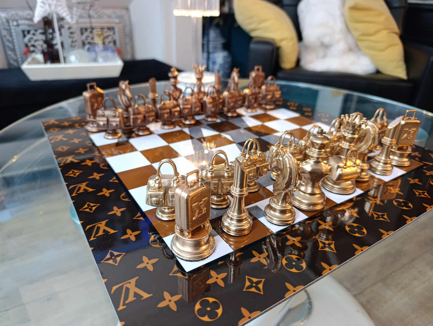 Scacchiera Louis " Pelle Reale" ( Kleiner Artist )