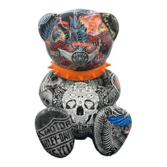 Bear For Harley Davidson Pop Art (Naor Artist) - Moon24