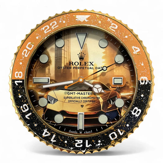 Custom Wall Clock – The Lambo Edition | Moon24