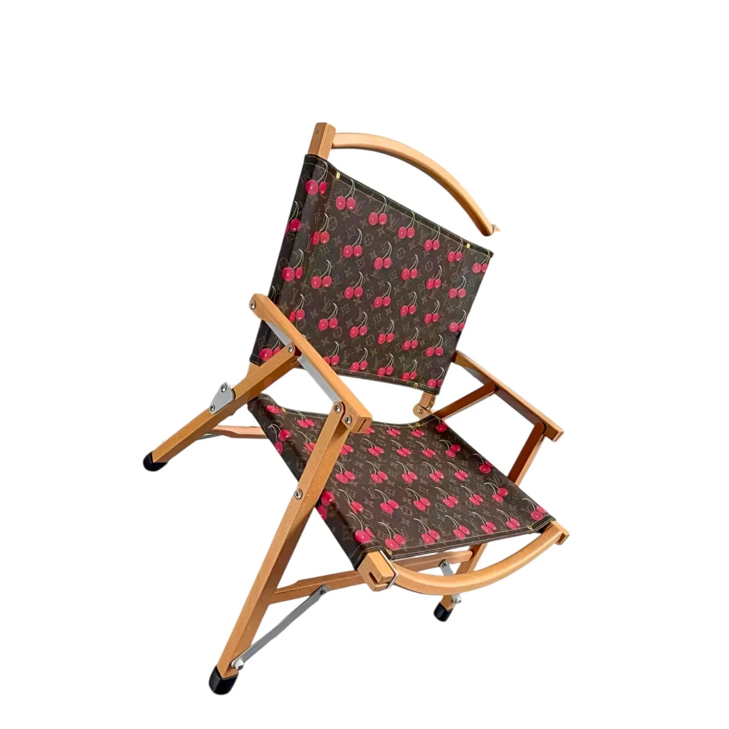Poltrona Pieghevole Custom Luxury Ispirata a Louis Vuitton – Chocolate & Tabacco