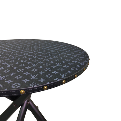 Tavolo Rotondo Black Custom Luxury Ispirato a Louis Vuitton