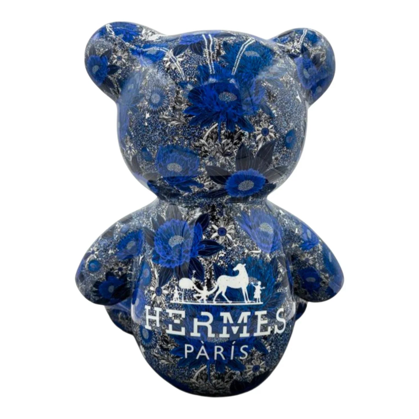 Teddy For Hermès Blue – Scultura Pop Art Edizione Limitata | Naor26