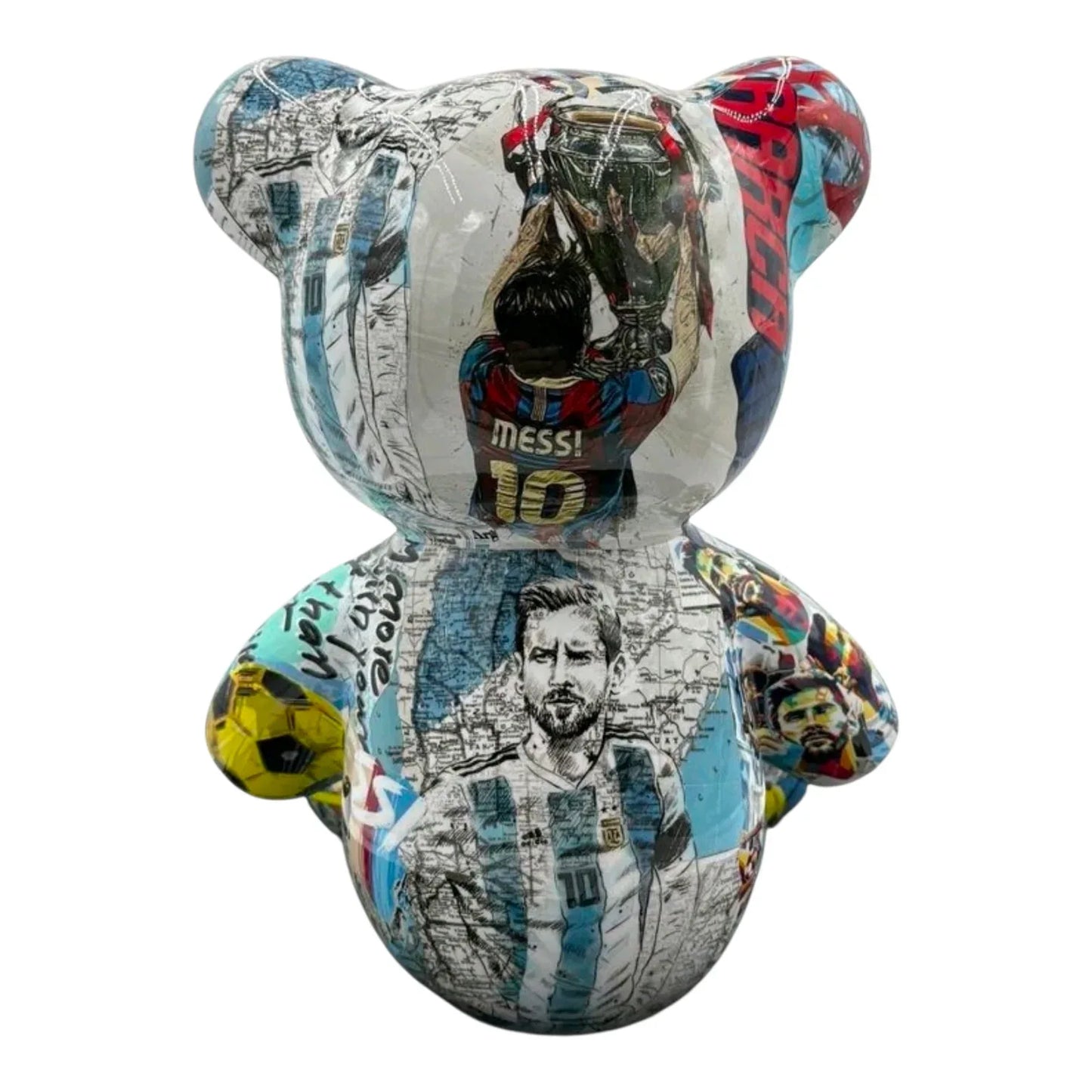 Teddy Bear Messi Argentina – Limited Edition Art Sculpture | Naor26