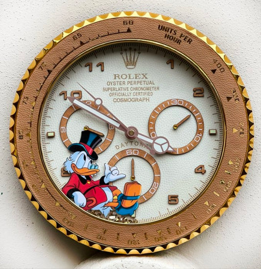 Orologio “Golden Time – Daytona Duck Edition”  Custom da Parete