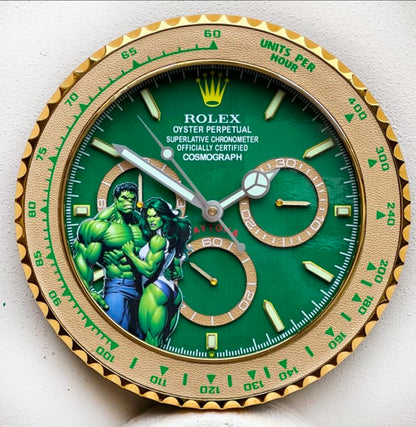 Orologio “Green Force – Daytona Hulk Edition”  Custom da Parete