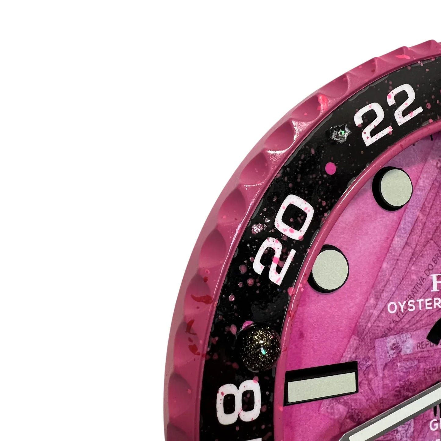 Orologio da Parete Custom – Pink Plush Edition | Moon24