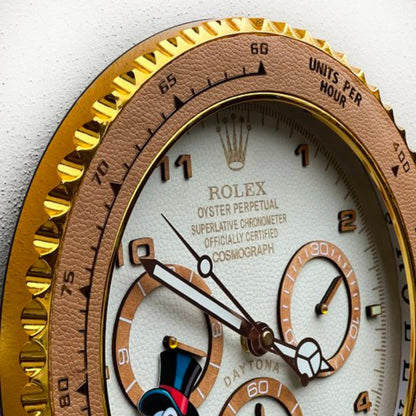 Orologio “Golden Time – Daytona Duck Edition”  Custom da Parete