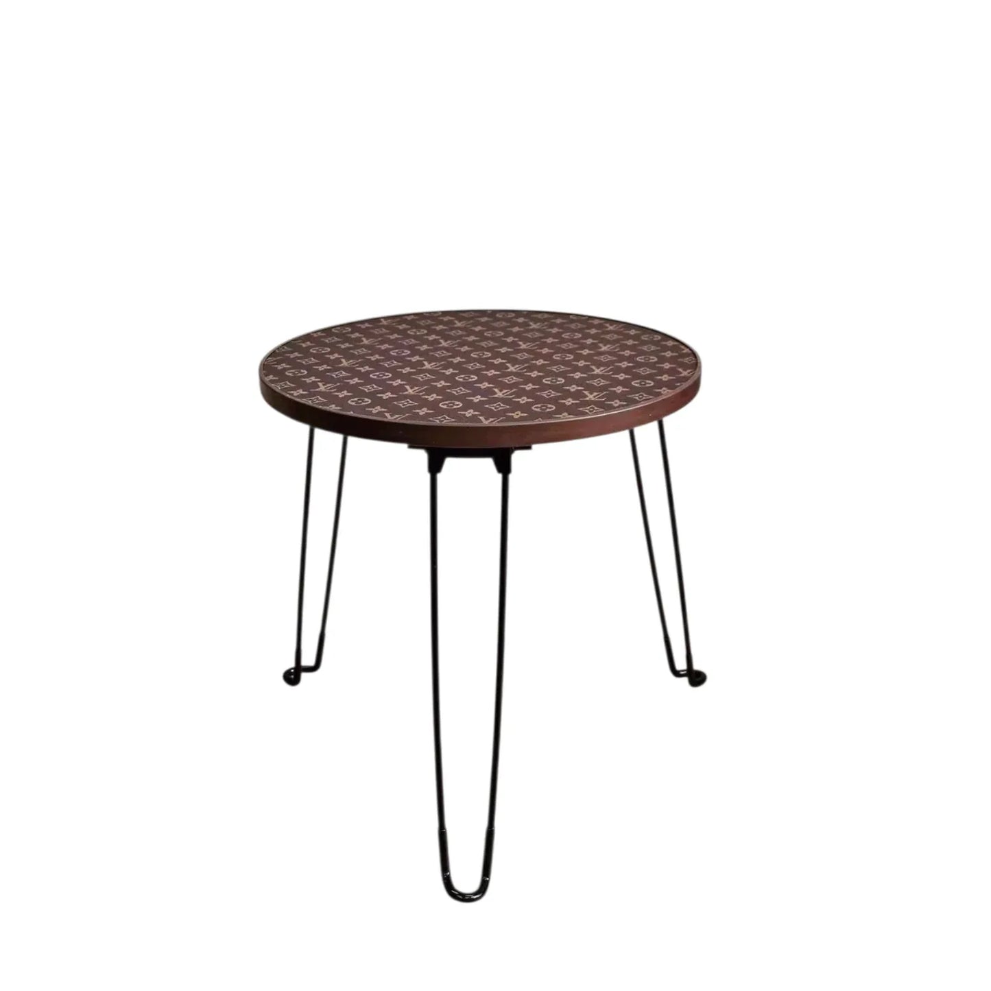 Tavolo Rotondo Pieghevole Custom Luxury Ispirato a Louis Vuitton