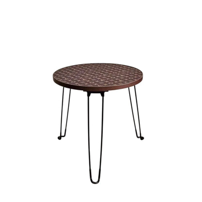Tavolo Rotondo Pieghevole Custom Luxury Ispirato a Louis Vuitton
