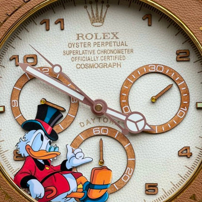 Orologio “Golden Time – Daytona Duck Edition”  Custom da Parete