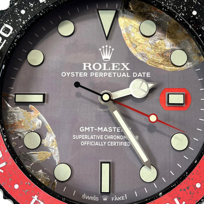 Wanduhr Custom – Fake World Edition | Moon24