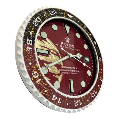 Wanduhr Custom – The Bordeaux World Edition | Moon24