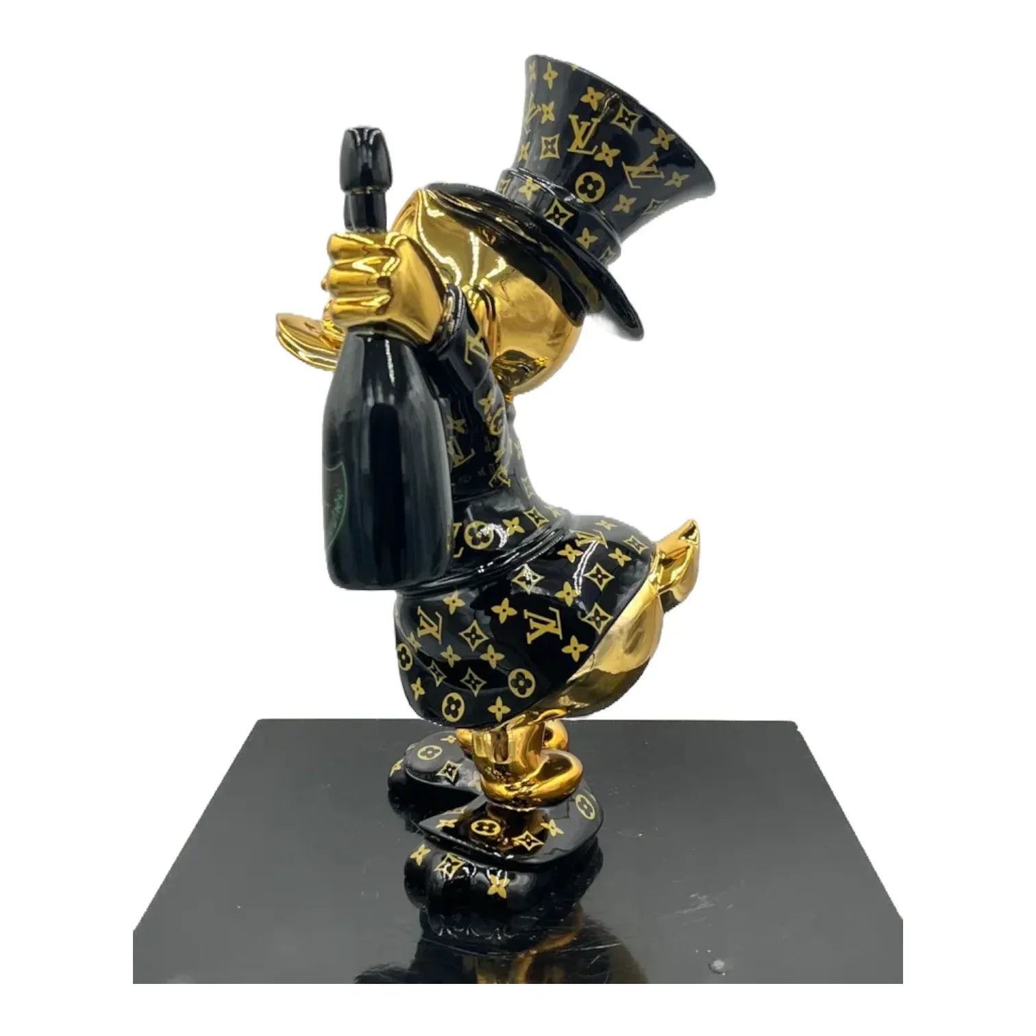 Paperone Dom LV Black Pop Art - Scultura Naor26 - Moon24