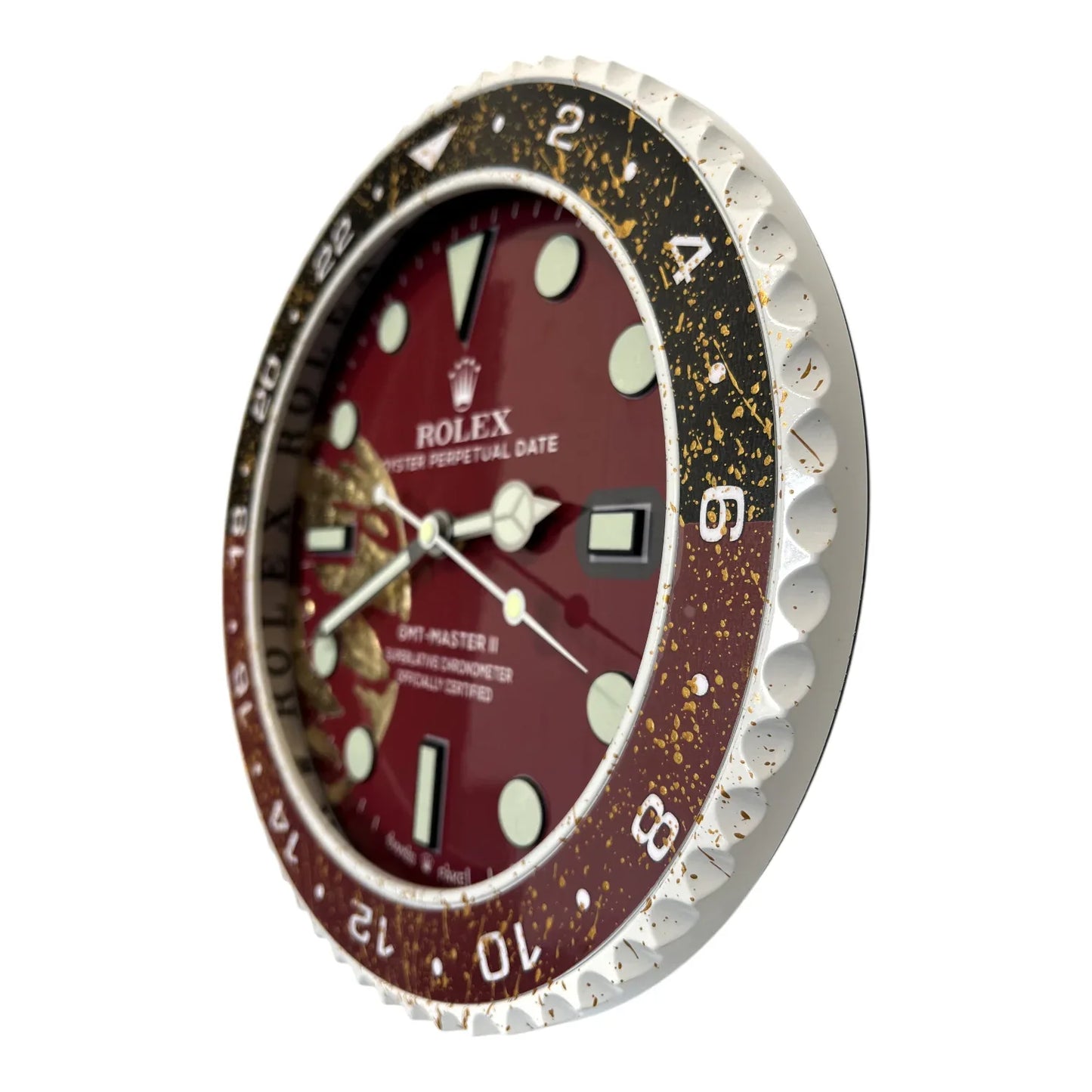 Wanduhr Custom – The Bordeaux World Edition | Moon24