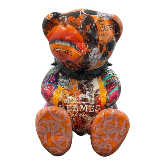 Bear For Hermès Pop Art - Scultura Naor26 - Moon24