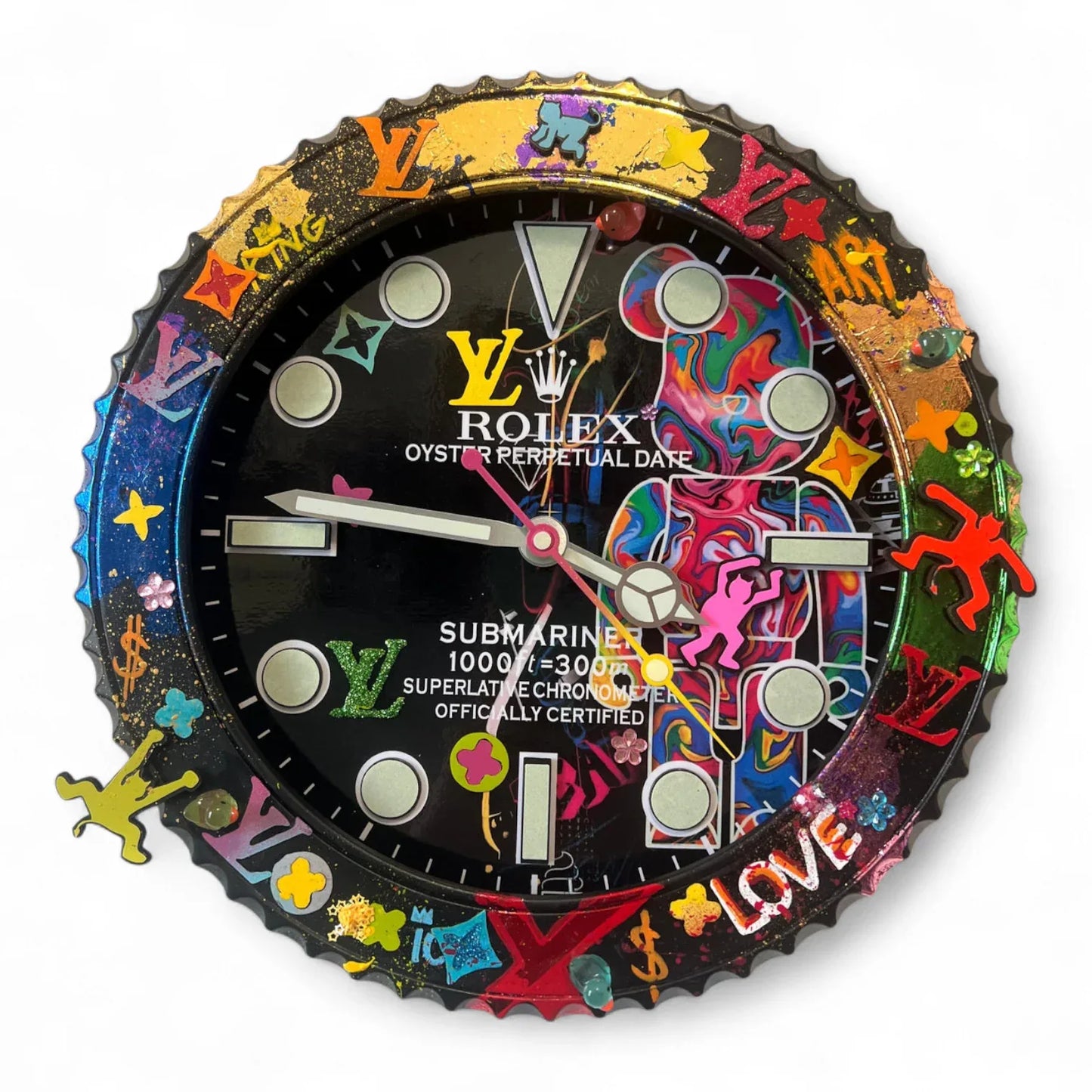 Orologio da Parete Custom Pop Art – Sub Bearbrick Edition