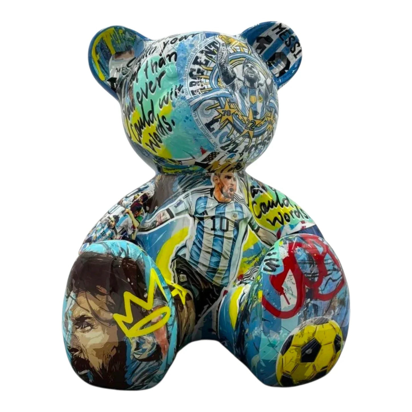 Teddy Bear Messi Argentina – Limited Edition Art Sculpture | Naor26