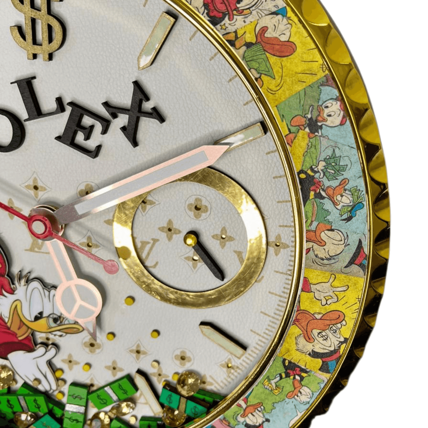 Orologio da Parete Custom Pop Art – McDuck Dollars Edition