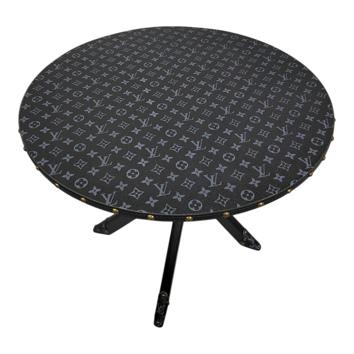 Tavolo Rotondo Black Custom Luxury Ispirato a Louis Vuitton
