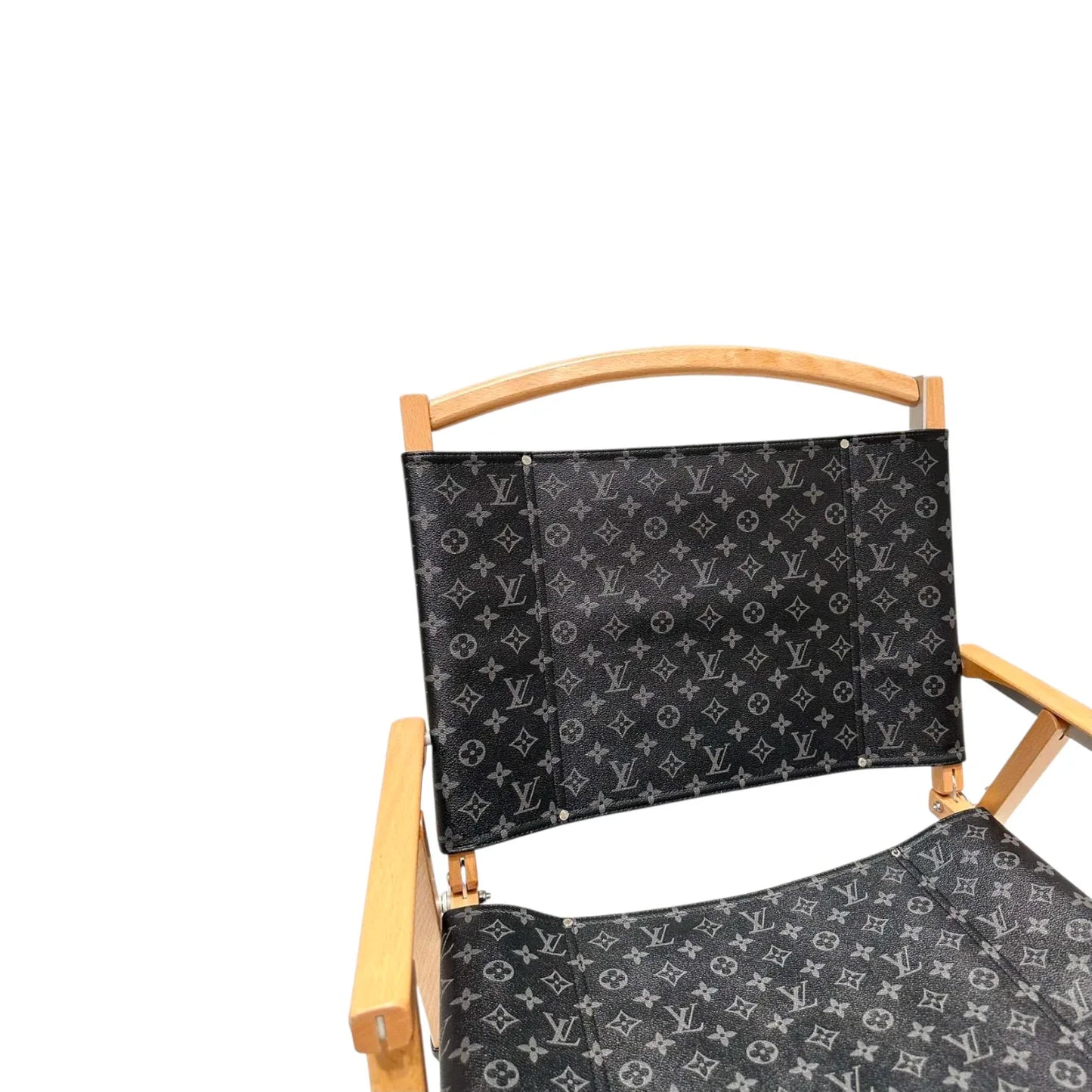 Poltrona Pieghevole Custom Luxury Ispirata a Louis Vuitton – Black