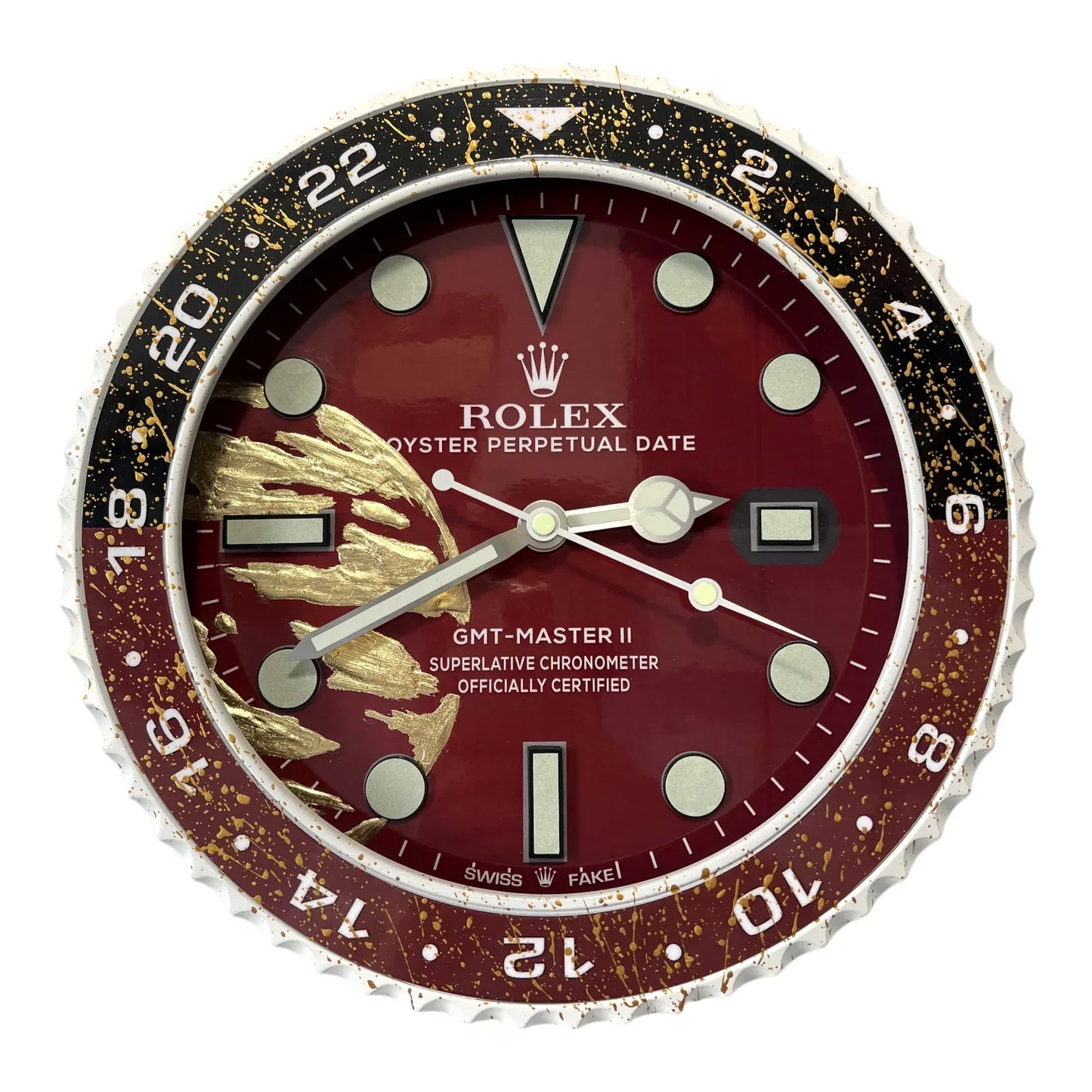 Wanduhr Custom – The Bordeaux World Edition | Moon24