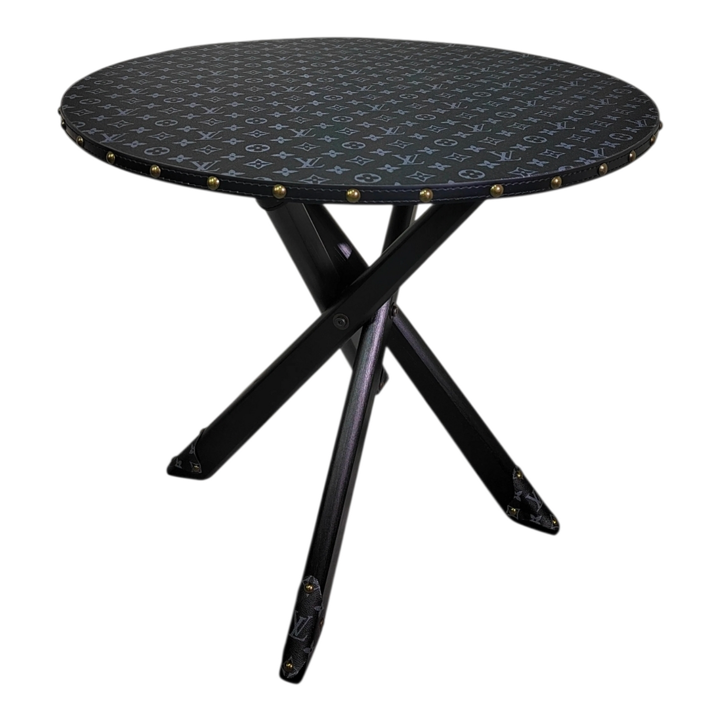 Tavolo Rotondo Black Custom Luxury Ispirato a Louis Vuitton