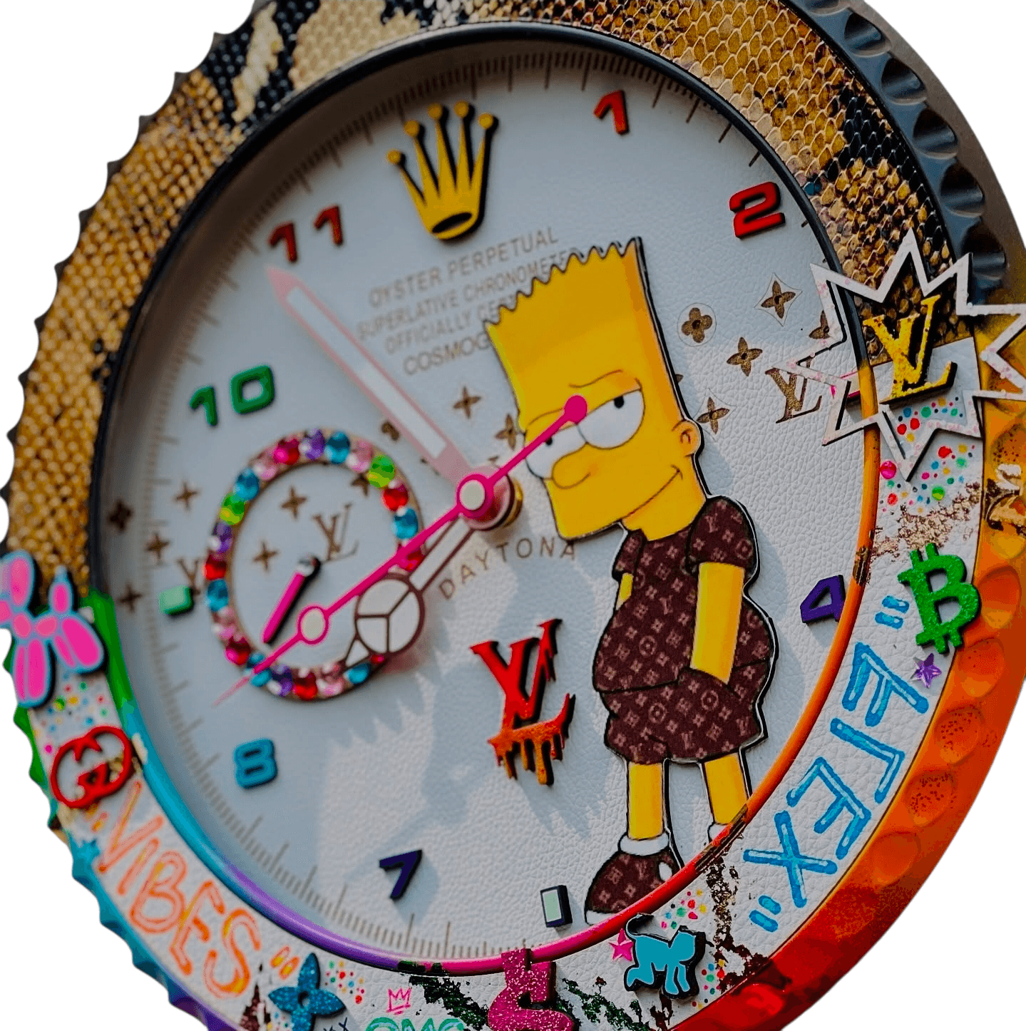 Orologio da Parete Custom Pop Art – Bart Lv Edition